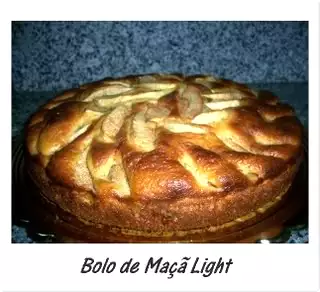 Bolo de maçã light