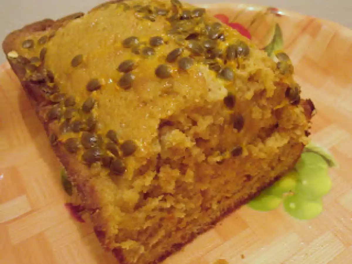 Bolo de maracujá com açúcar mascavo