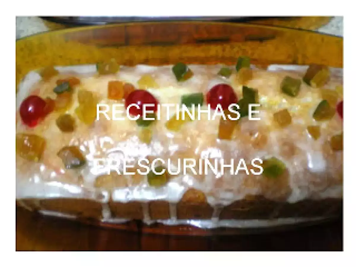 Bolo de Natal (Bolo da Vida) + a caneca do site Tudo Gostoso