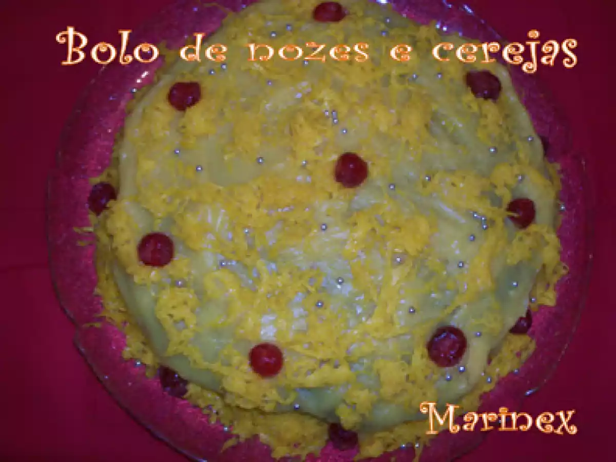 Bolo de nozes e cerejas - foto 2