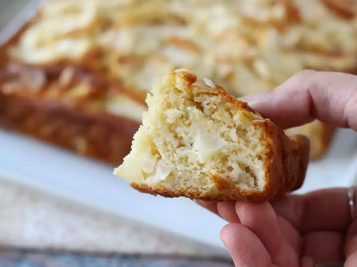 Bolo de peras com amêndoas, fácil e fofinho - foto 7