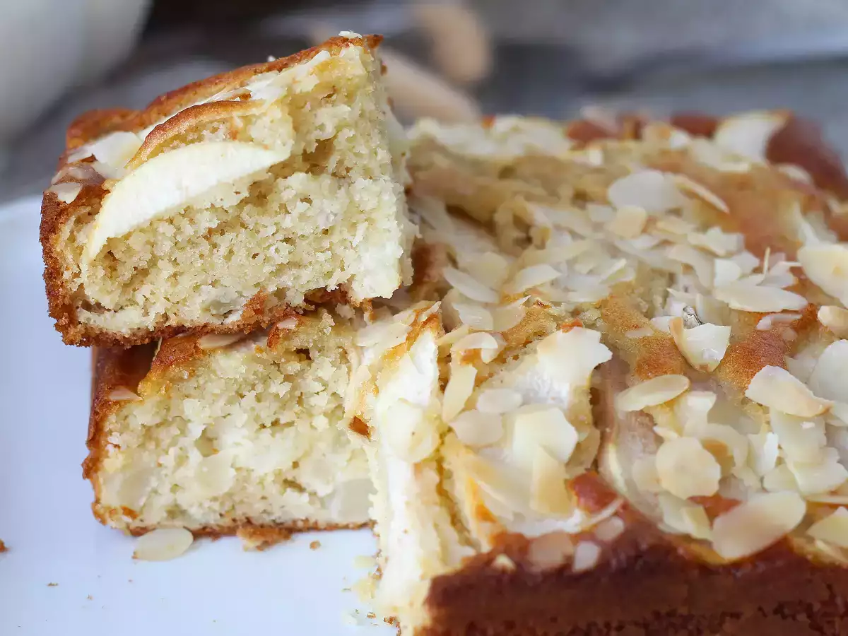Bolo de peras com amêndoas, fácil e fofinho - foto 8
