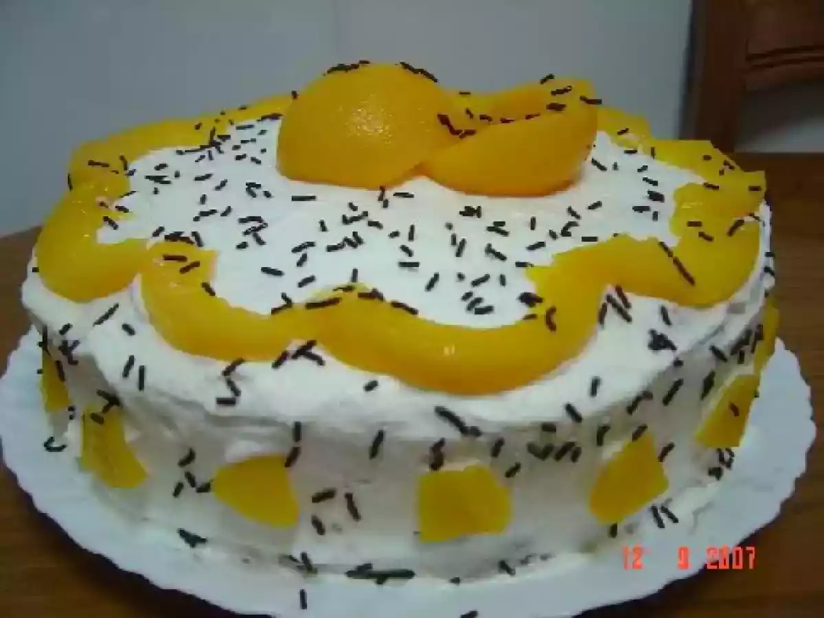 Bolo de Pêssego Encharcado