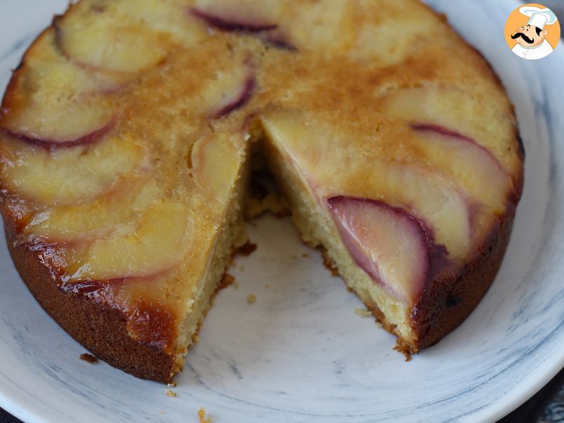 Bolo de pêssego invertido e caramelizado - foto 7