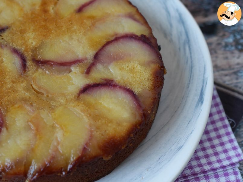 Bolo de pêssego invertido e caramelizado - foto 9