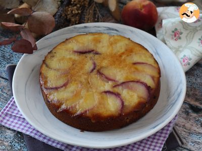 Bolo de pêssego invertido e caramelizado - foto 5