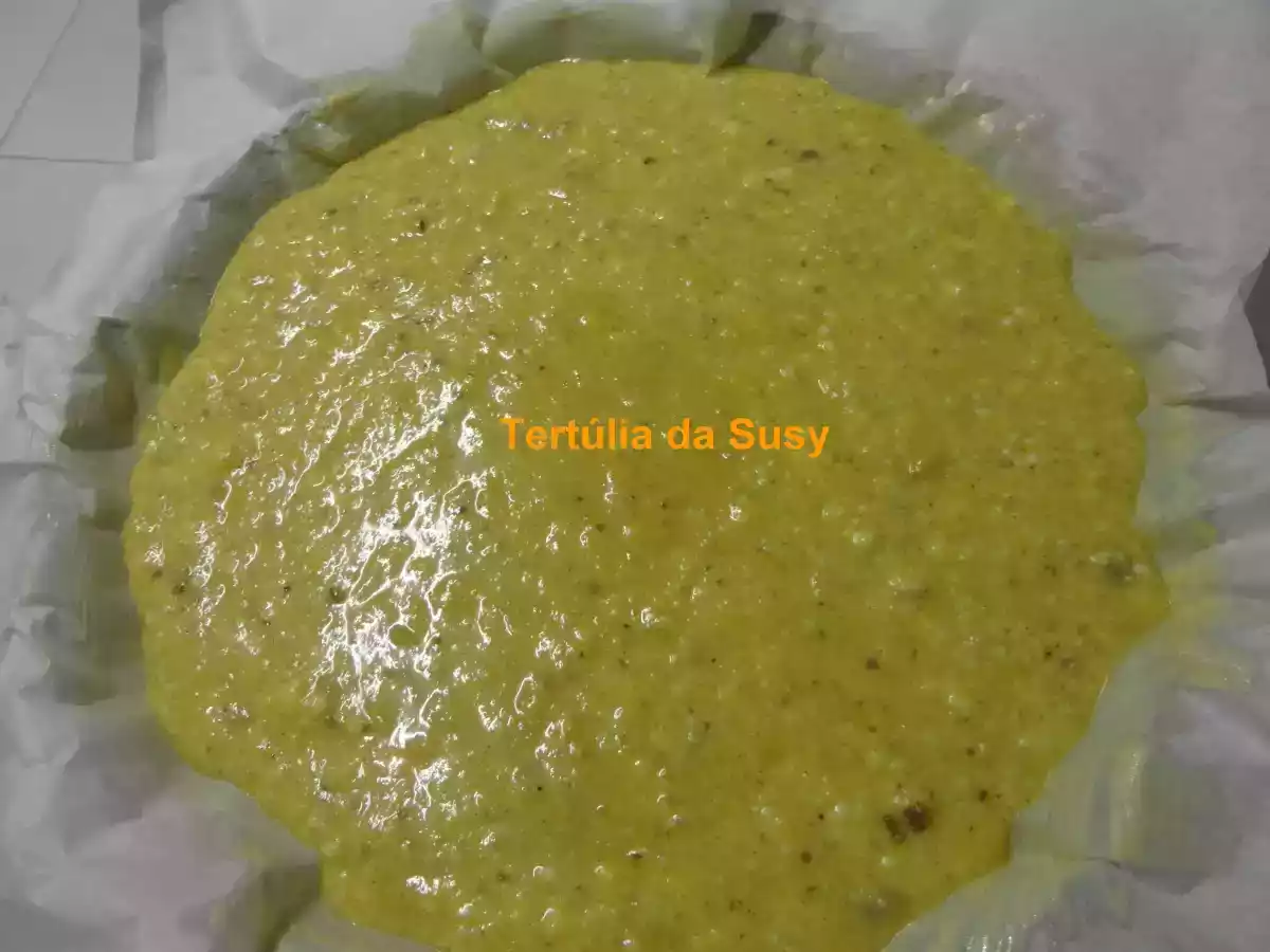 Bolo de requeijão, nozes e amêndoas