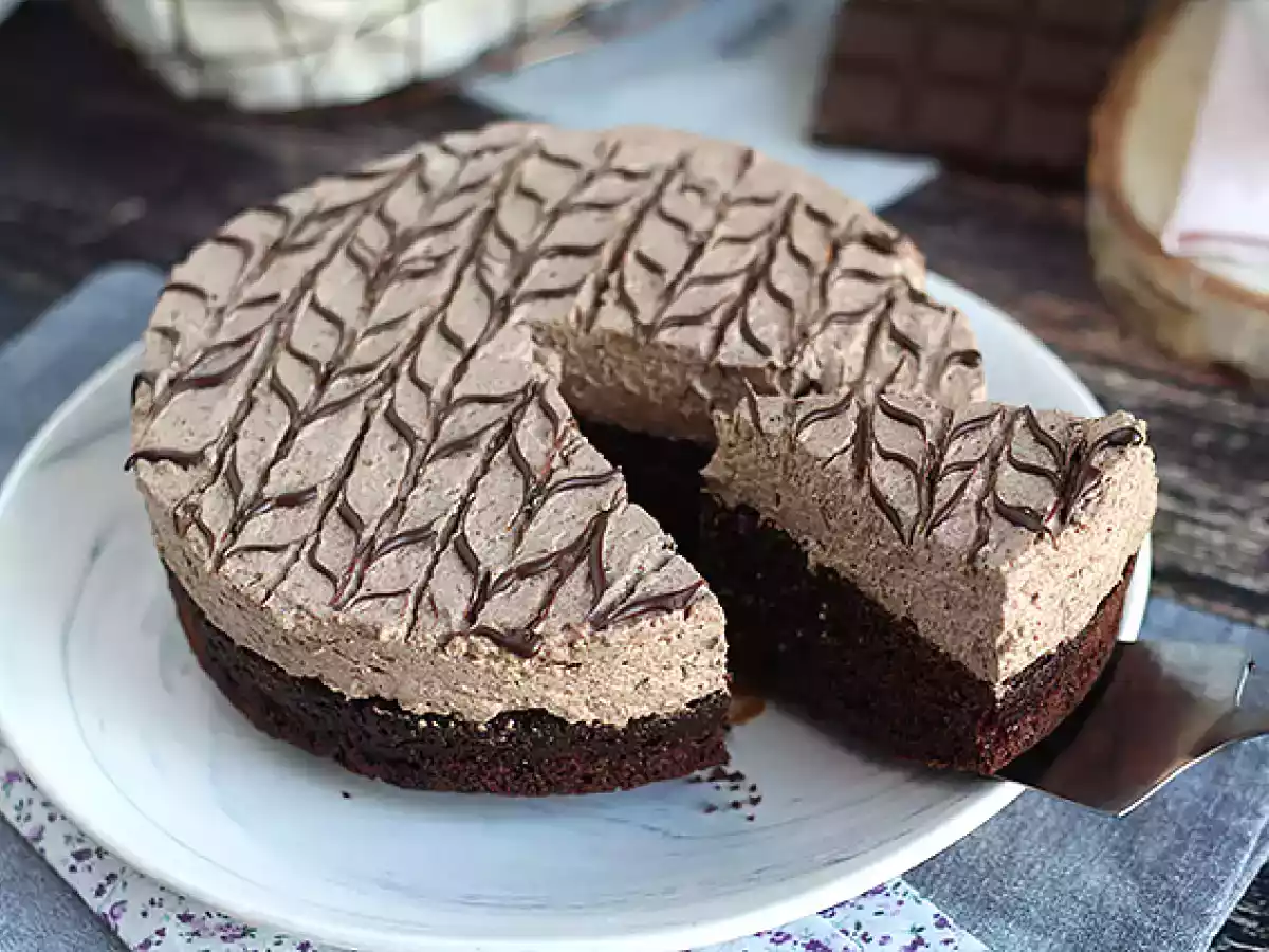 Bolo despacito, bolo mousse de chocolate e café