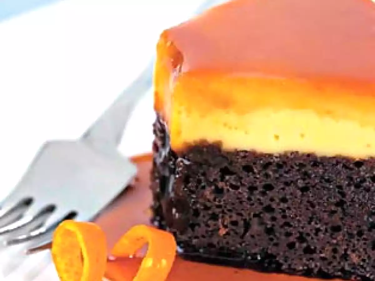 Bolo Duplo com Pudim de Laranja _ Sen-sa-cio-nal !!