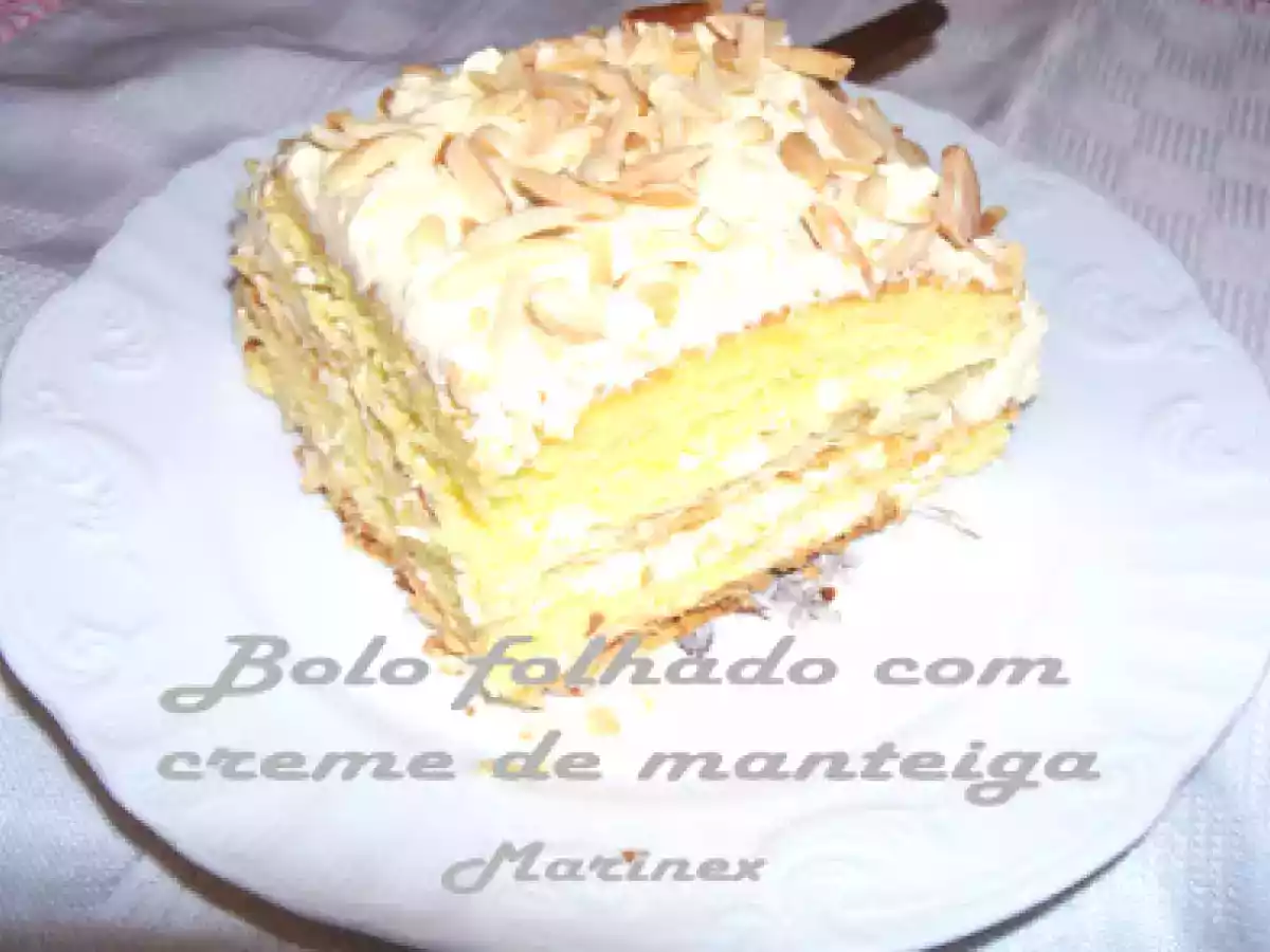 Bolo folhado com creme de manteiga - foto 2