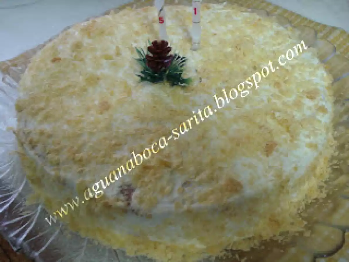 Bolo folhado delicioso