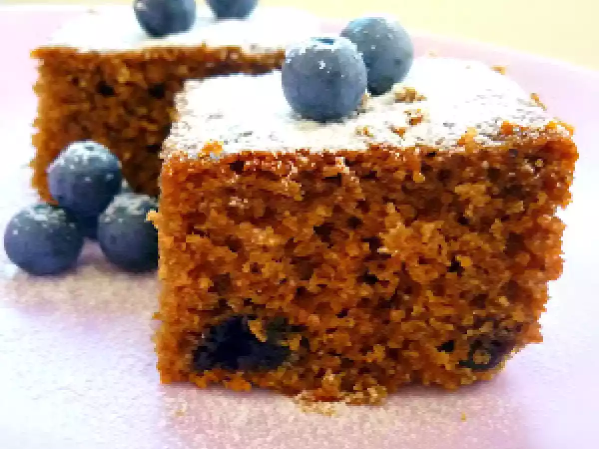 Bolo integral de blueberry e Geleia de blueberry