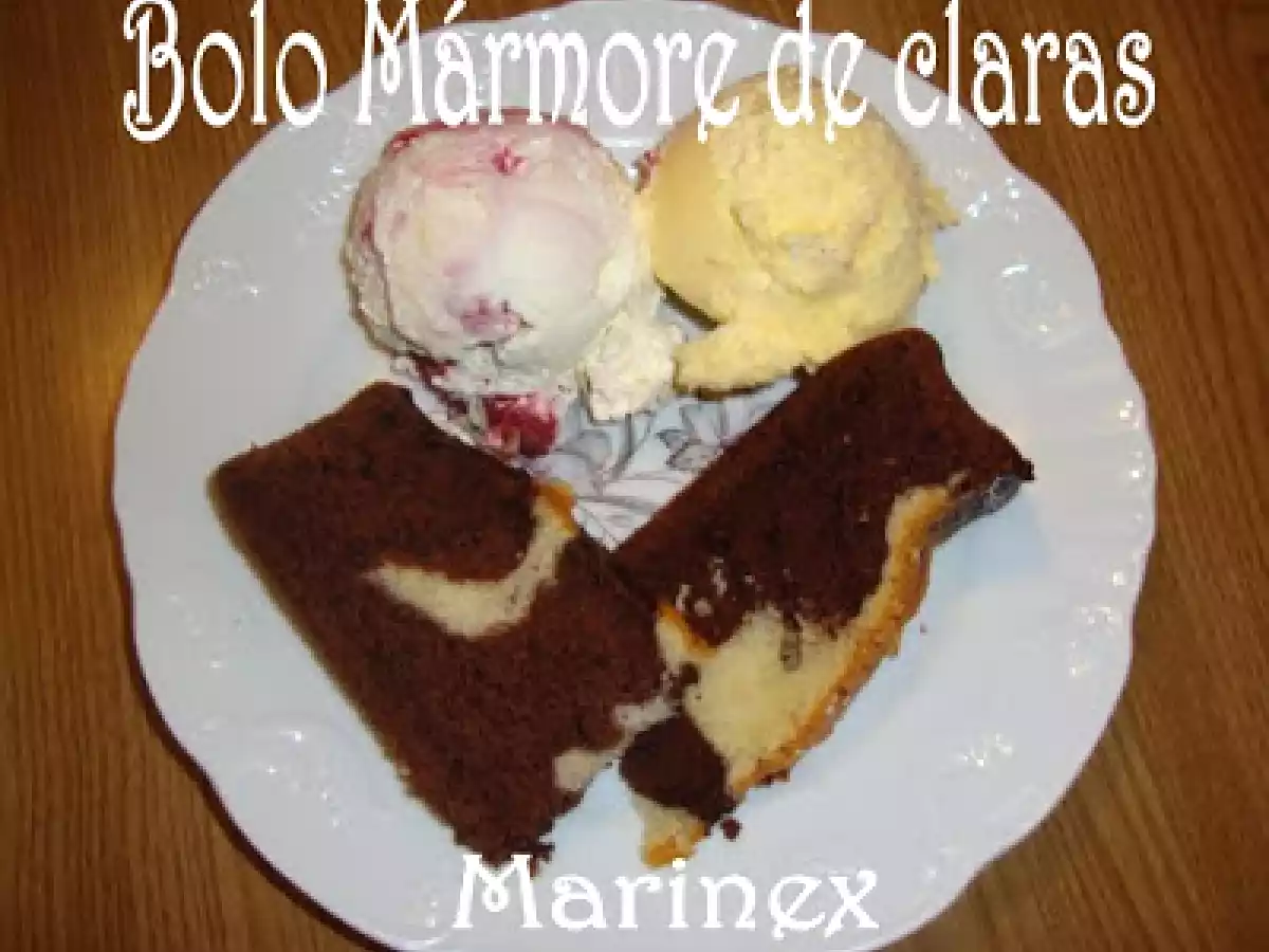 Bolo Mármore de claras
