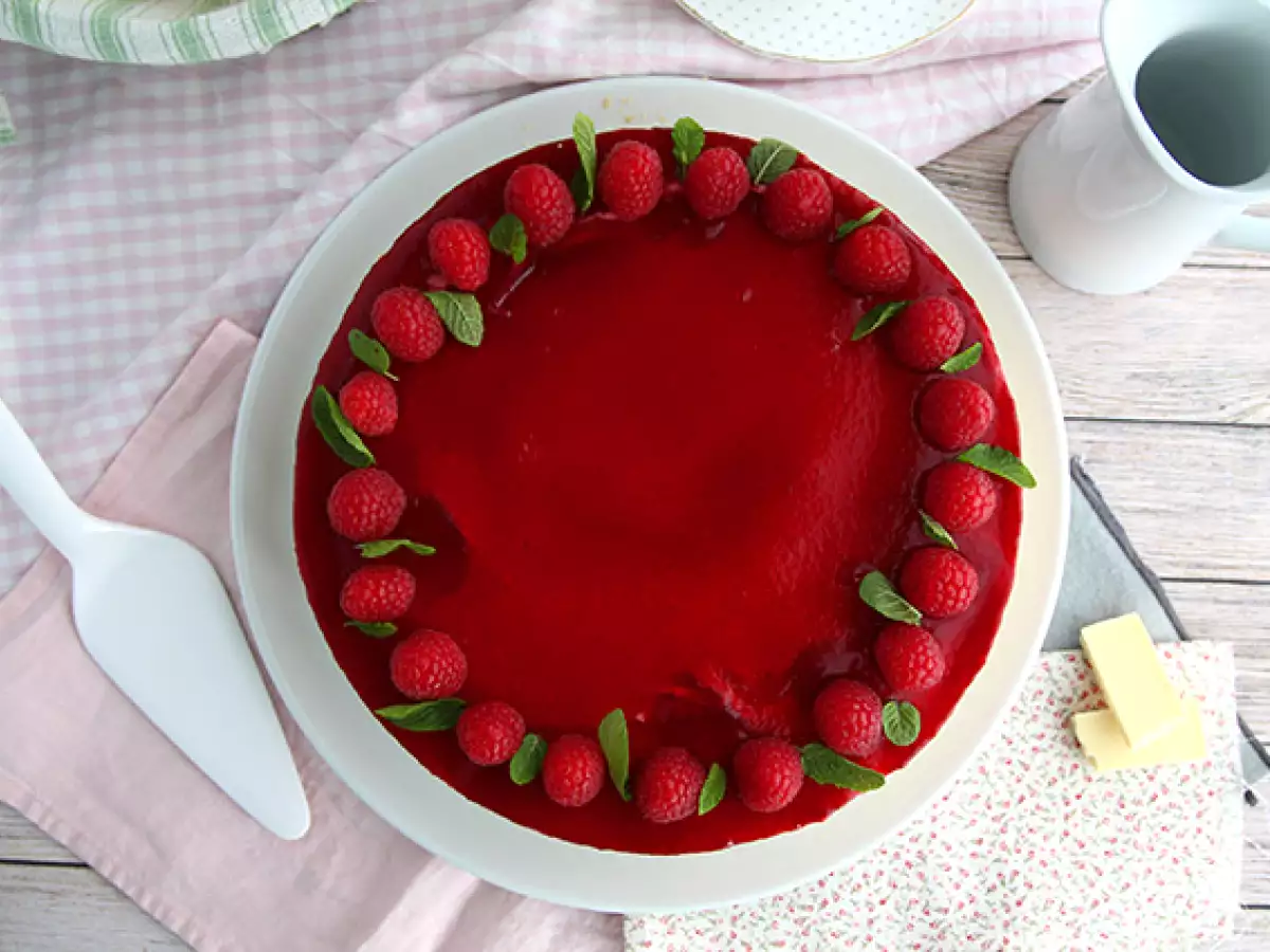 Bolo mousse de framboesa e chocolate branco, bavarois - foto 5