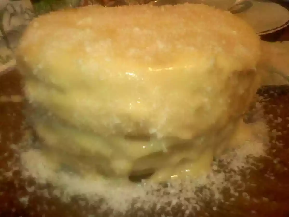 Bolo no Microondas com Creme do Colchão de Noiva