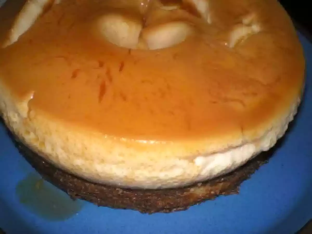 BOLO PUDIM DE CENOURA E COCO