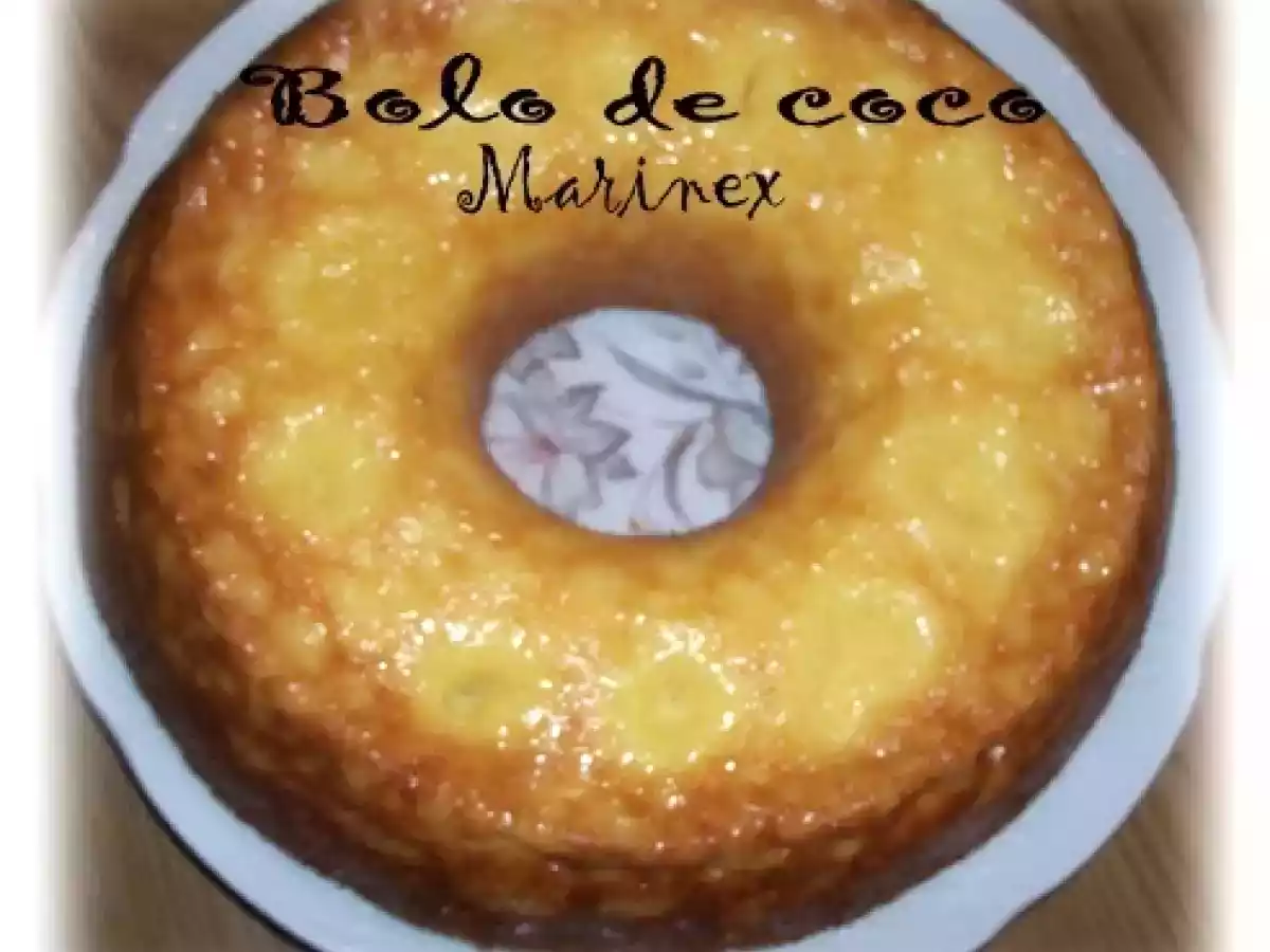 Bolo-Pudim de côco