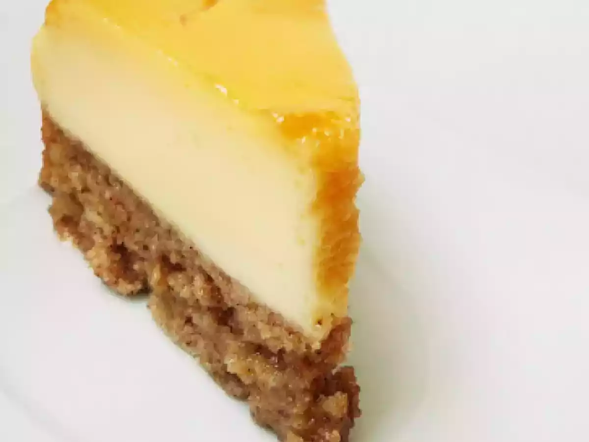 Bolo pudim de laranja e canela