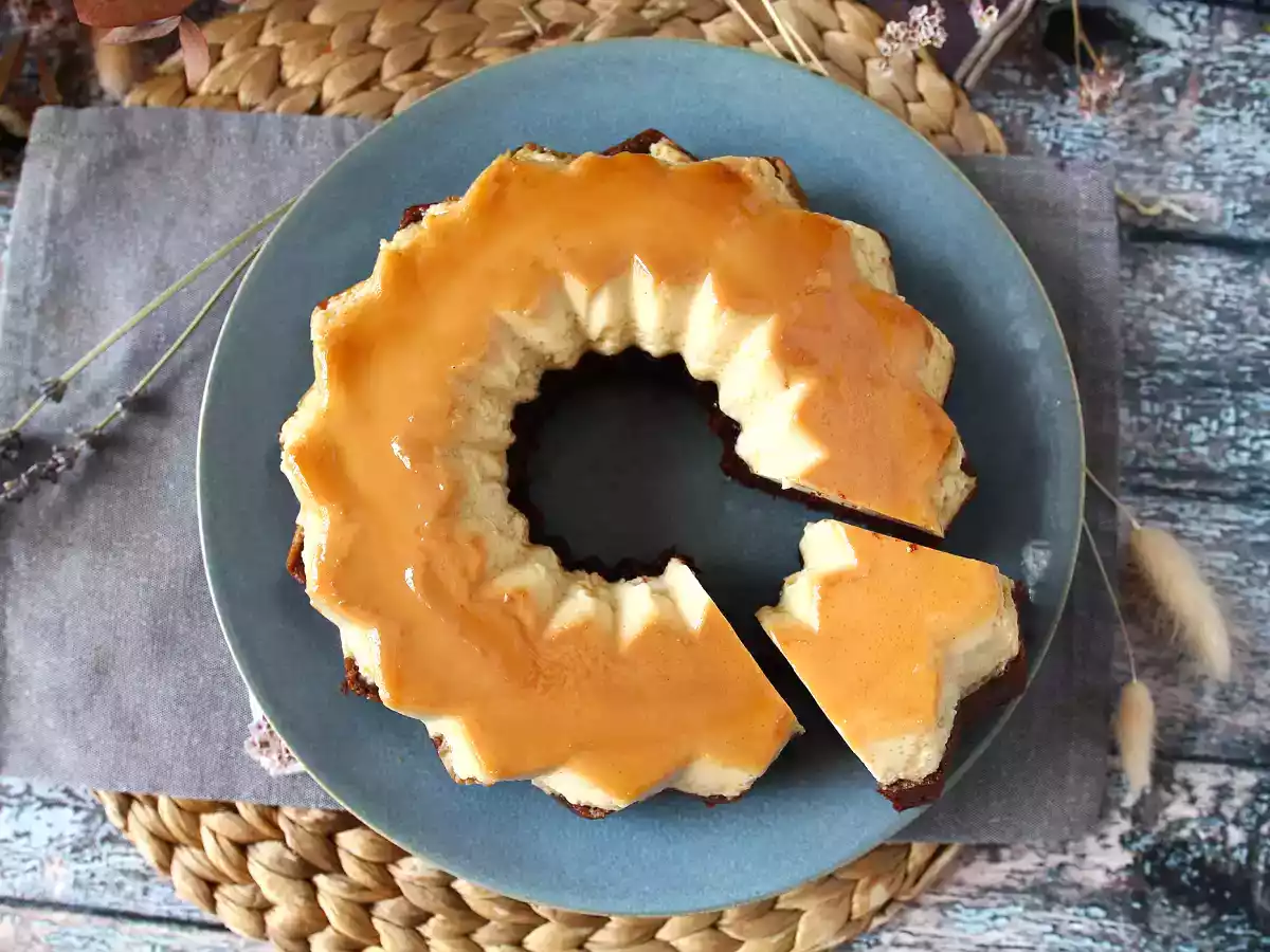Bolo pudim, sabor chocolate e baunilha - foto 5