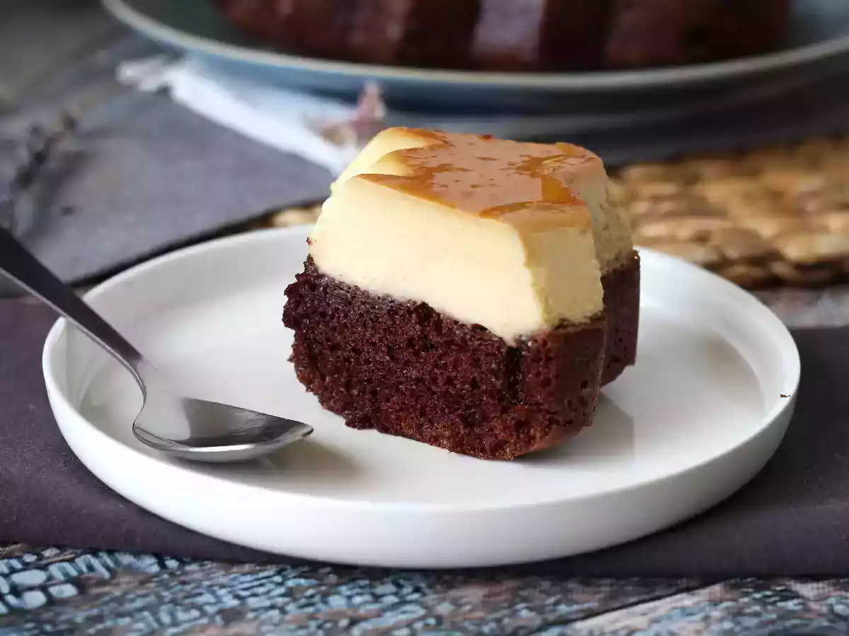 Bolo pudim, sabor chocolate e baunilha - foto 8