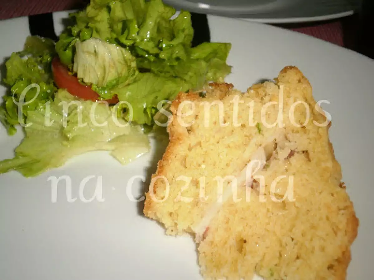 Bolo salgado de queijo fresco e fiambre - foto 2