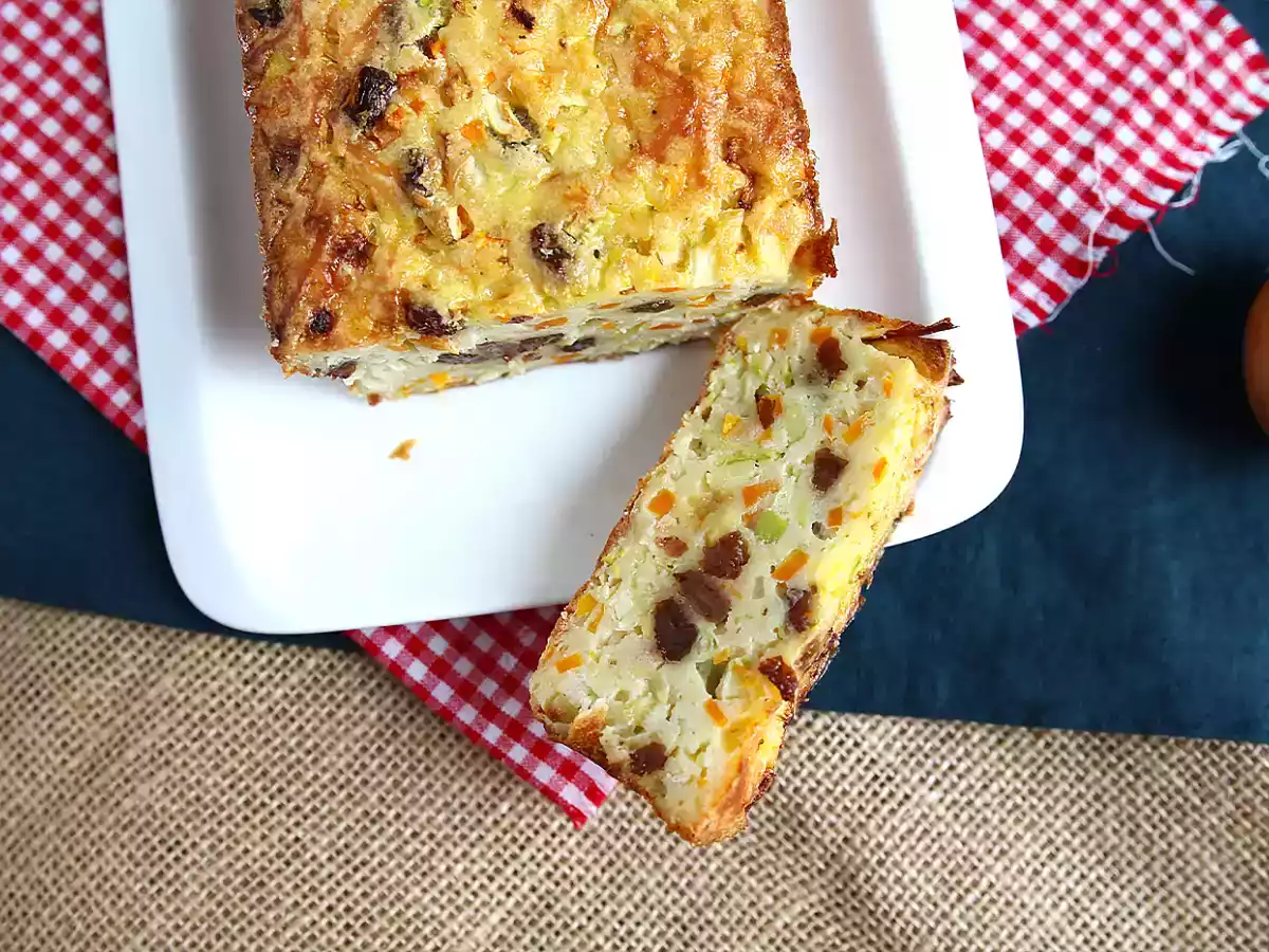 Bolo salgado de semolina e legumes - foto 3