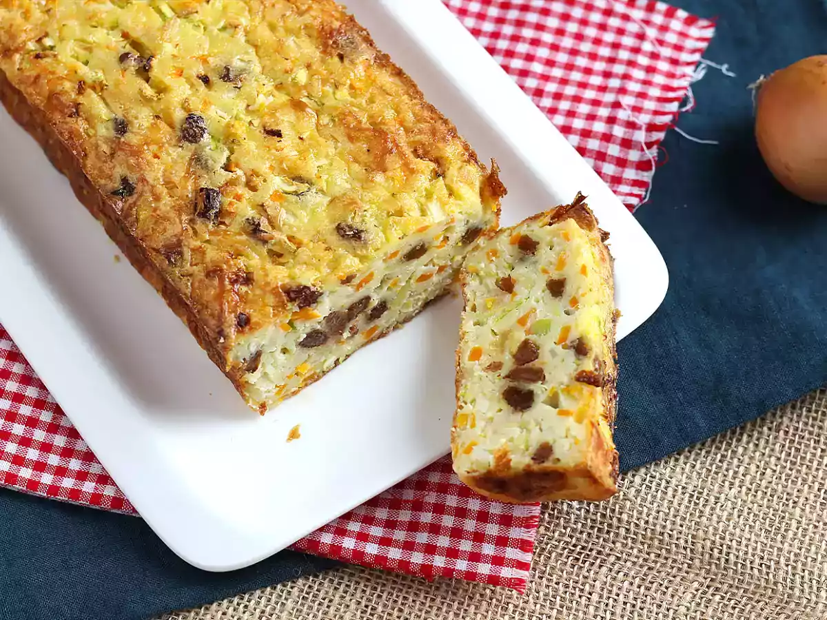 Bolo salgado de semolina e legumes - foto 4
