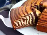 Bolo Zebra, o bolo mármore exótico, foto 2
