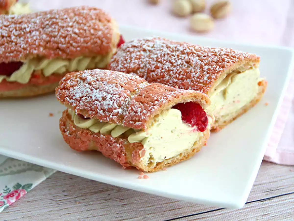 Bomba de creme pistache e framboesa - foto 4