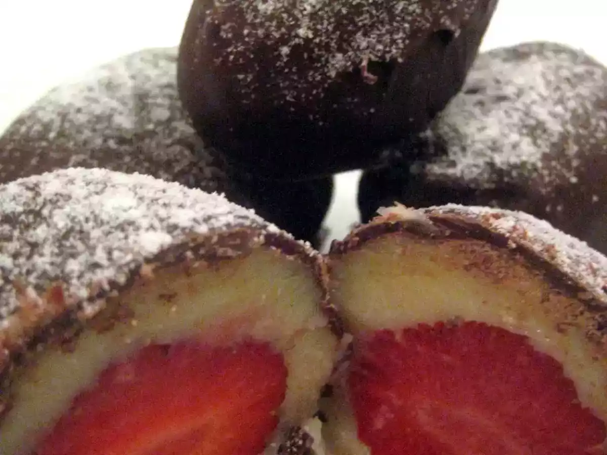 Bombom de Morango com Beijinho