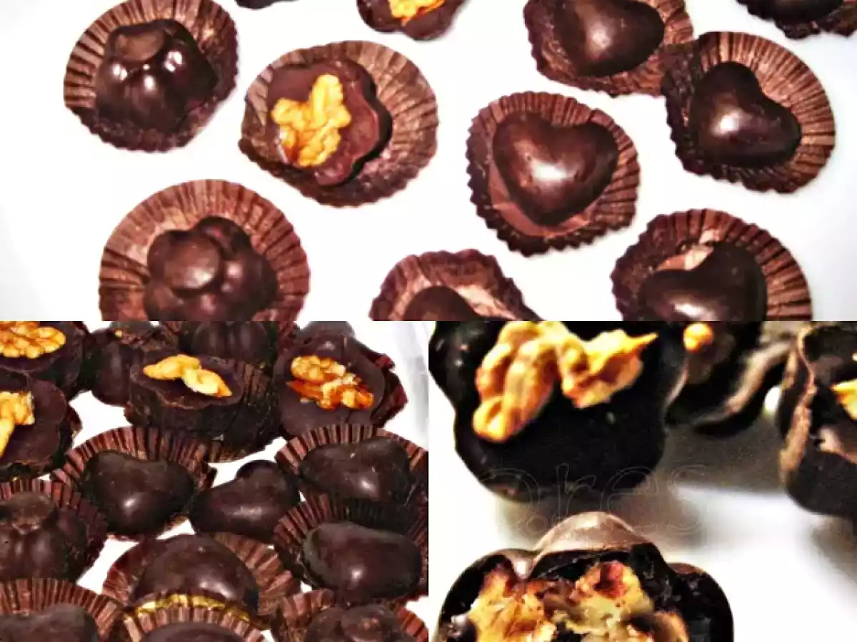 Bombons de Chocolate e Noz