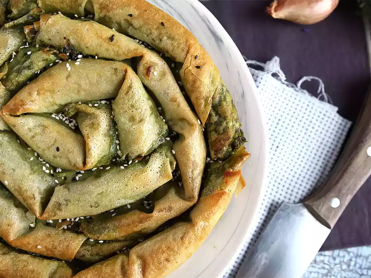 Börek, a tarte salgada turca de espinafre e queijo - foto 2