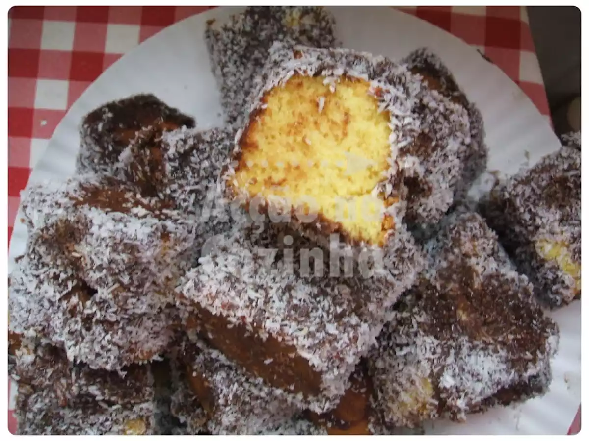 Borrachões de custard e côco