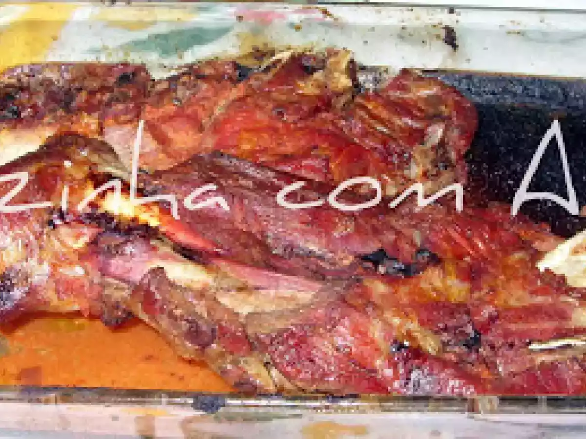 Borrego assado no forno com massa de pimentão - foto 2