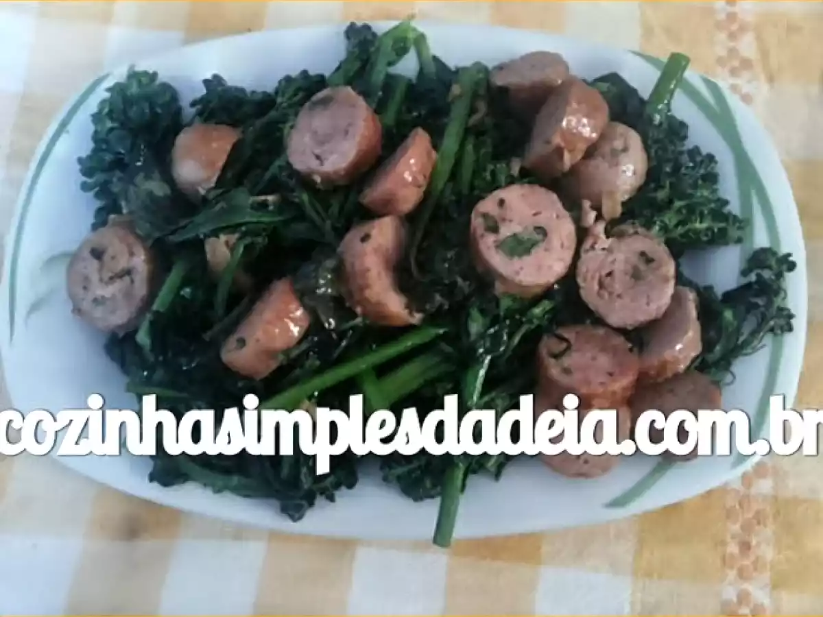 Brócolis com linguiça - Receita do Buddy Valastro - Cake Boss