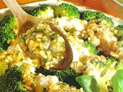 Brócolis e Couve-Flor ao Pesto (vegana)