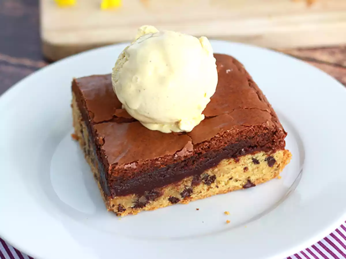 Brookies, meio brownie e meio cookies