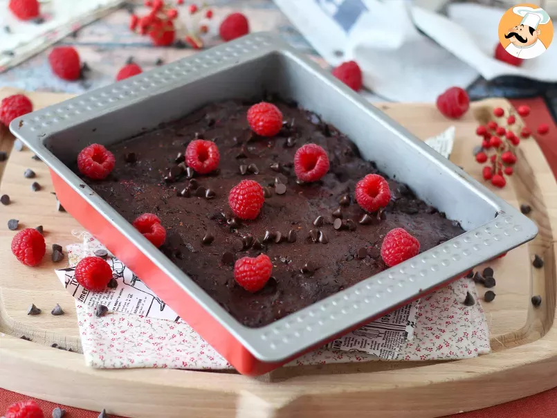 Brownie de framboise e chocolate, o bolo perfeito na hora do lanche! - foto 4