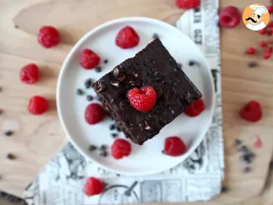 Brownie de framboise e chocolate, o bolo perfeito na hora do lanche! - foto 7