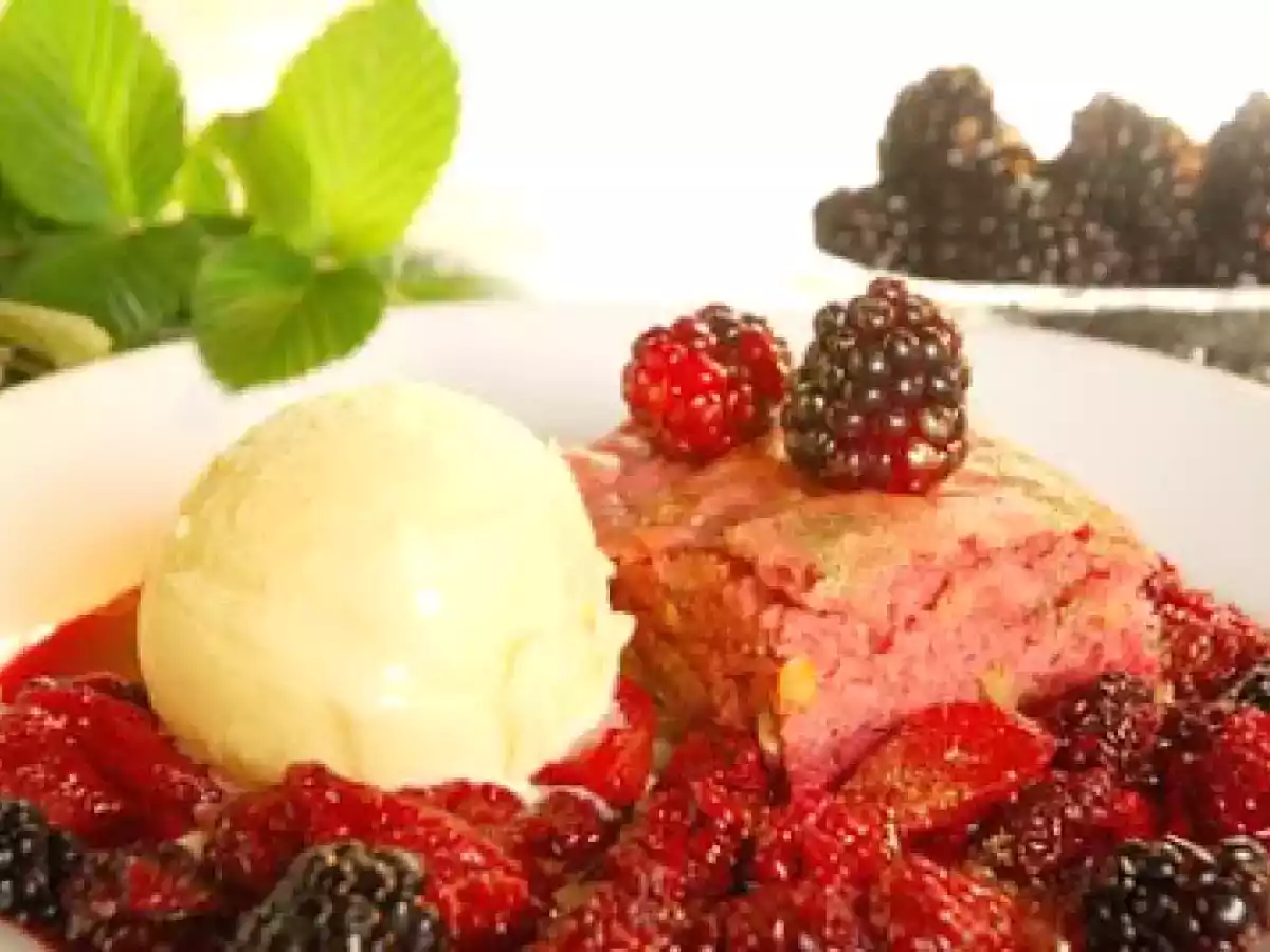 Brownie de Frutas Vermelhas