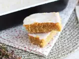 Brownie de limão e aveia com cobertura de glacê, foto 1