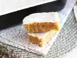 Brownie de limão e aveia com cobertura glacê, foto 1
