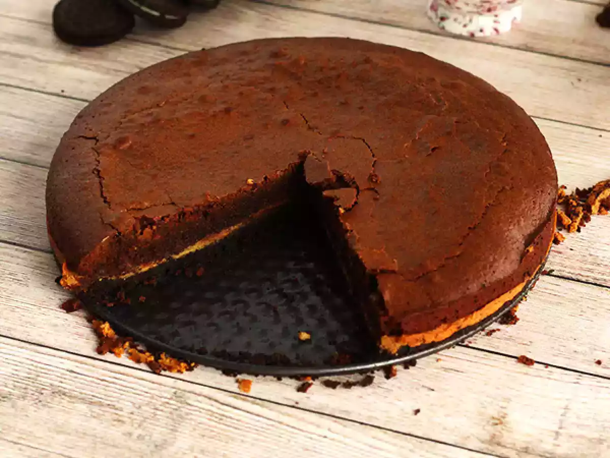 Brownie de manteiga de amendoim e biscoito Oreo