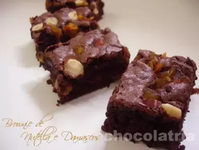 Brownie de Nutella e Damascos