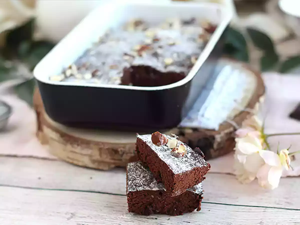 Brownie no microondas (bolo de chocolate ultra rápido) - foto 4