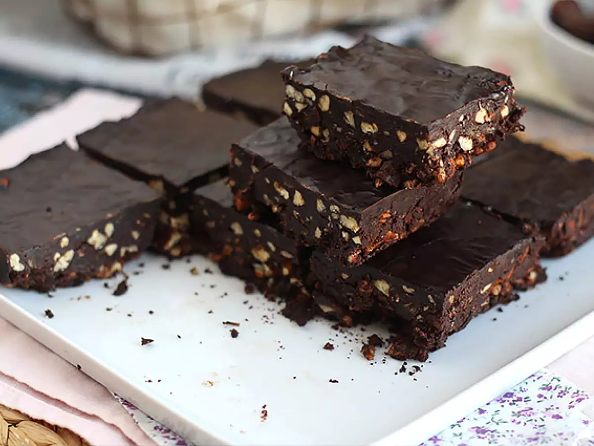 Brownie, um brownie cru de tâmaras (sem cozimento) - foto 4