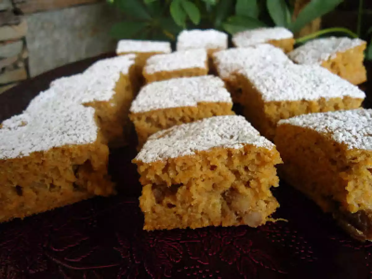 Brownies de abóbora e noz