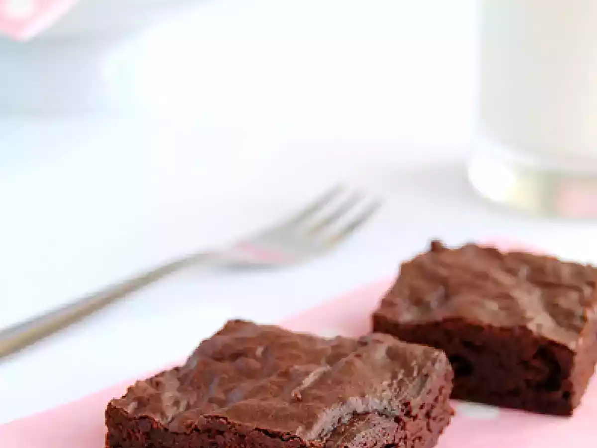Brownies de chocolate com um toque de laranja