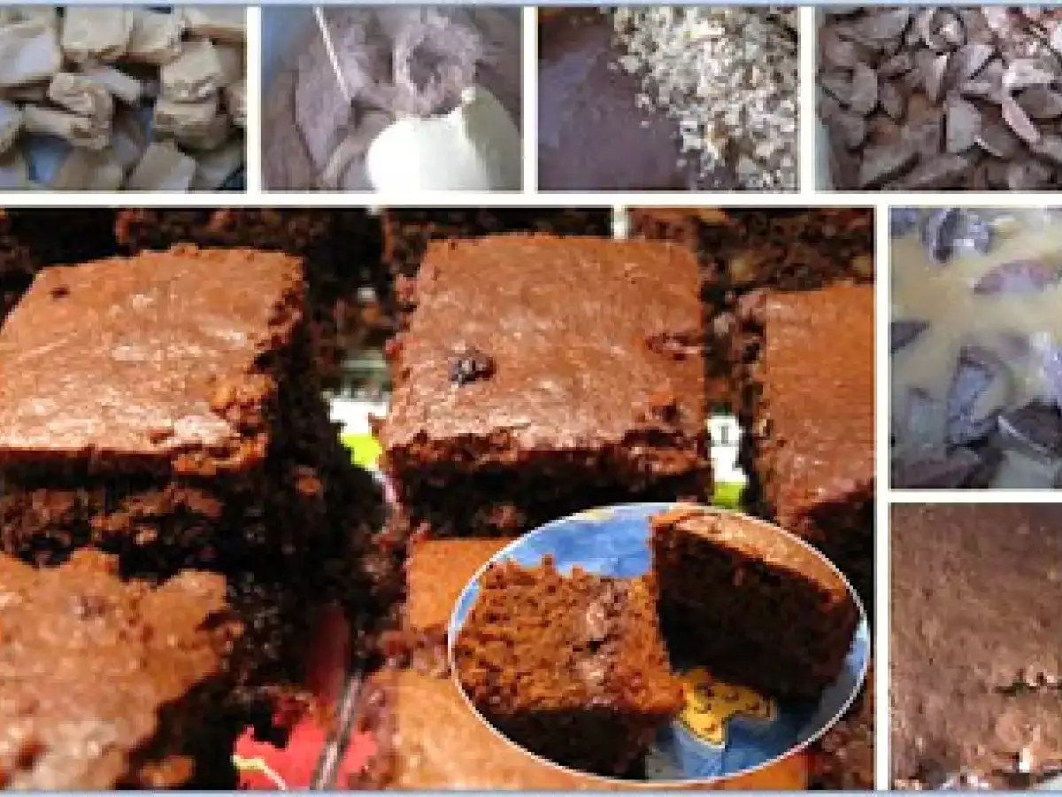 BROWNIES DE CHOCOLATE E CARAMELO