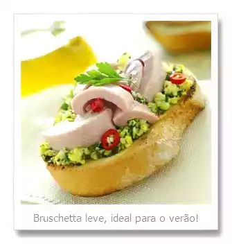 Receita de bruschetta com atum e pastinha de ovos